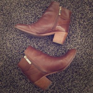 Louise Et Cie Brown Leather Booties